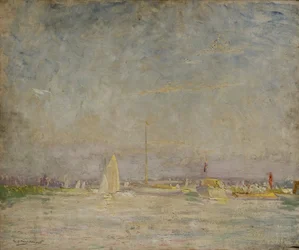 Früher Abend am Aut-Fluss